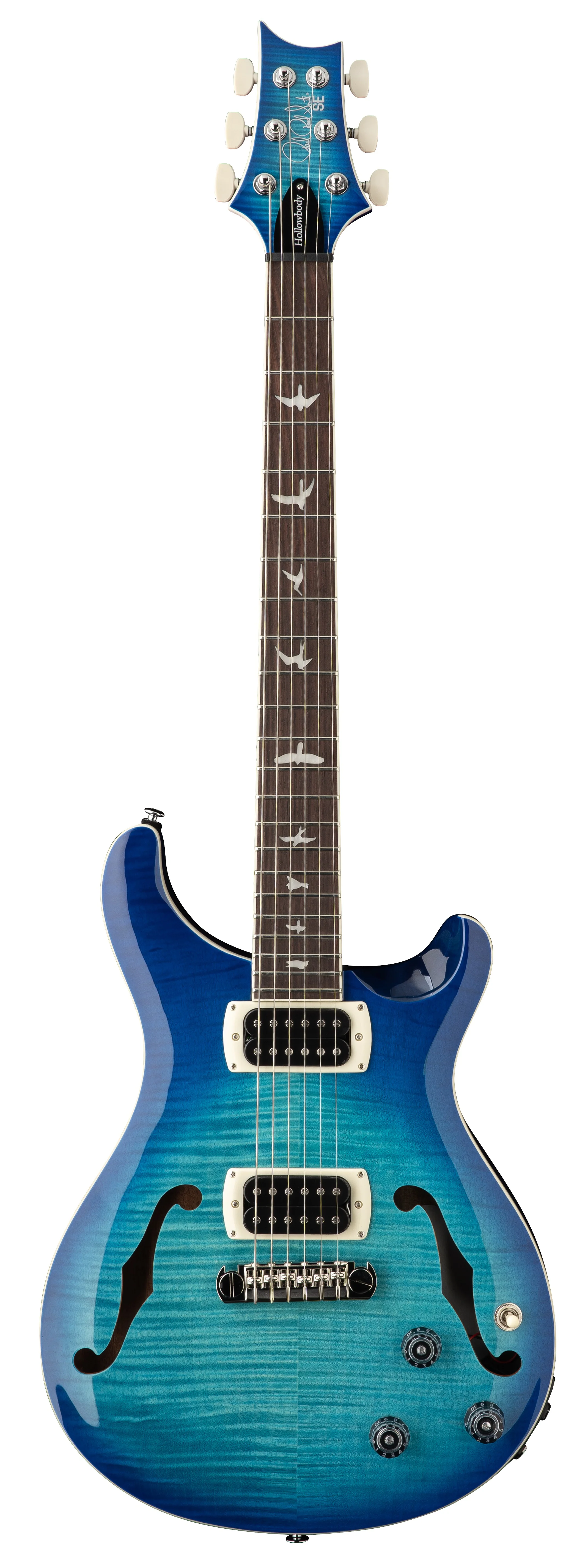 SE Flat Back Hollowbody I Piezo Lake Blue